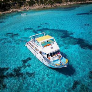 Paphos: Blue Lagoon Boat Adventure with Bus Transfer